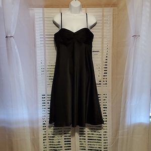NWOT! Calvin Klein black satin dress
